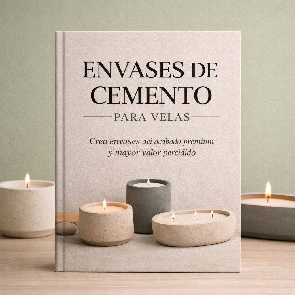 Envases de cemento para velas 🏺
