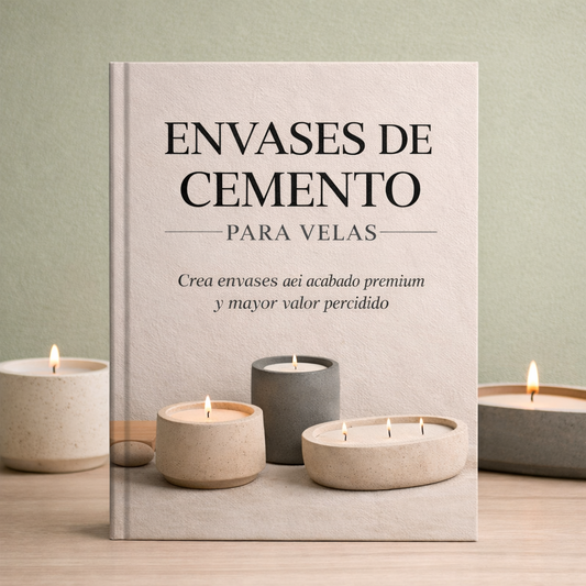 Envases de cemento para velas 🏺